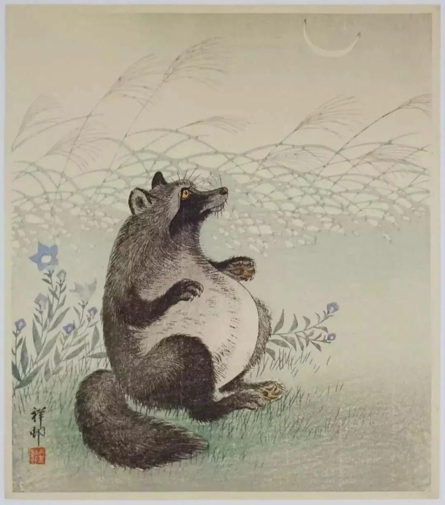 日本绘画大师的花鸟画，淡雅清新