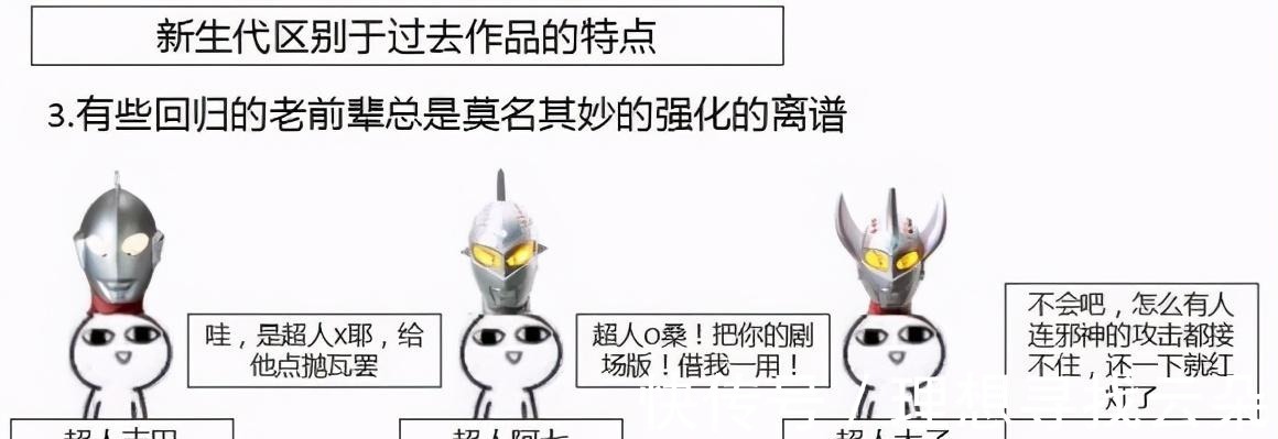 特点|粉丝自制新生代奥特曼的特点图，以及与假面骑士拍摄上的不同点