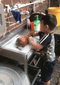 |搞笑GIF:妹子厉害了,果然是道高一尺魔高一丈啊