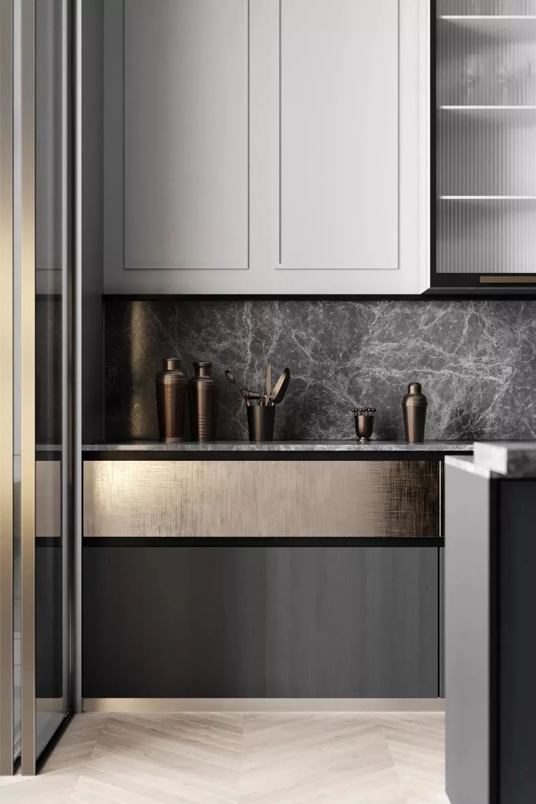 边框|110㎡现代极简，高级灰的质感，简约朴素好高端