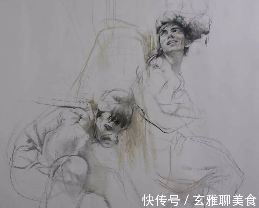 尼古拉&俄罗斯绘画大师级的素描和油画，恰到好处的美