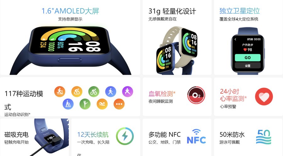 gps|Redmi Watch 2发布，首销到手价349元