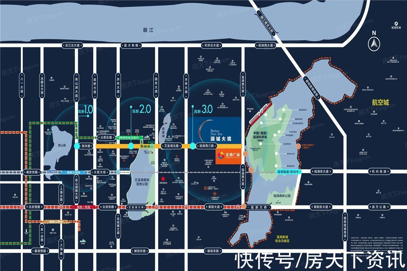 校医院|「楼盘评测」湖城大境金地广场，2021年10月南昌高新开发区必看品质楼盘
