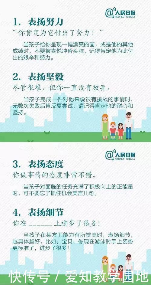 表扬|人民日报:15个表扬孩子和10个惩罚孩子的科学方法,家长必读!