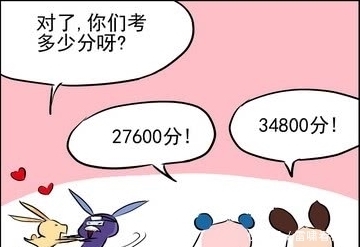 爷爷|搞笑漫画：猥琐兔考了100分为何还被爷爷甩飞出去十万八千里呢？