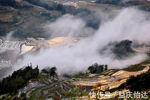 景观台|元阳坝达梯田景区，最佳日落观景点，可惜运气差了一点点