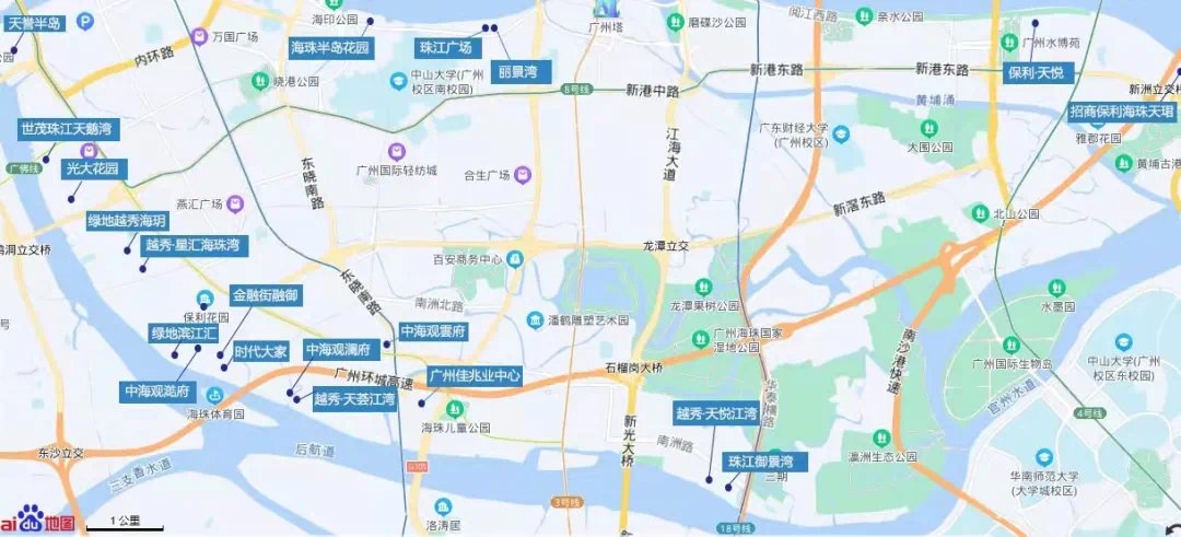 地块|坐拥珠江前后航道,海珠要“接棒”中心豪宅区?