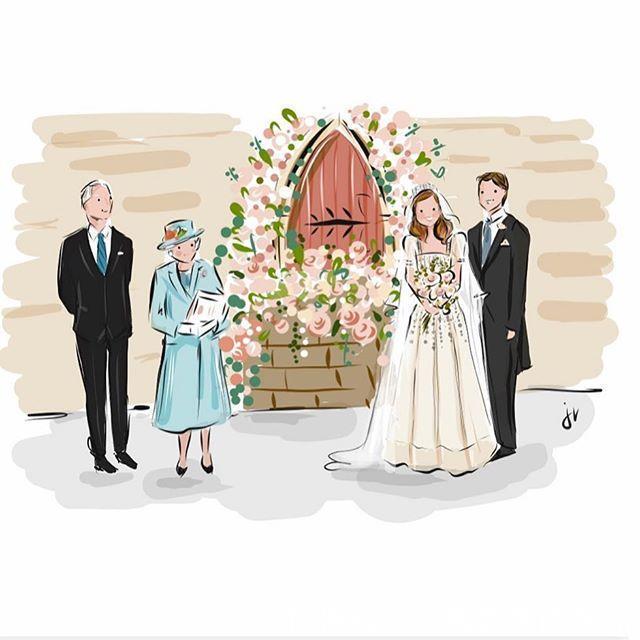 英国碧翠丝公主婚礼穿旧衣戴女王“百年皇冠”秀殊荣,赢了凯特