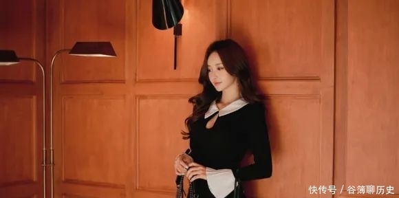 孙允珠|美图欣赏：孙允珠，公主领仙美水滴百褶雪纺衣裙