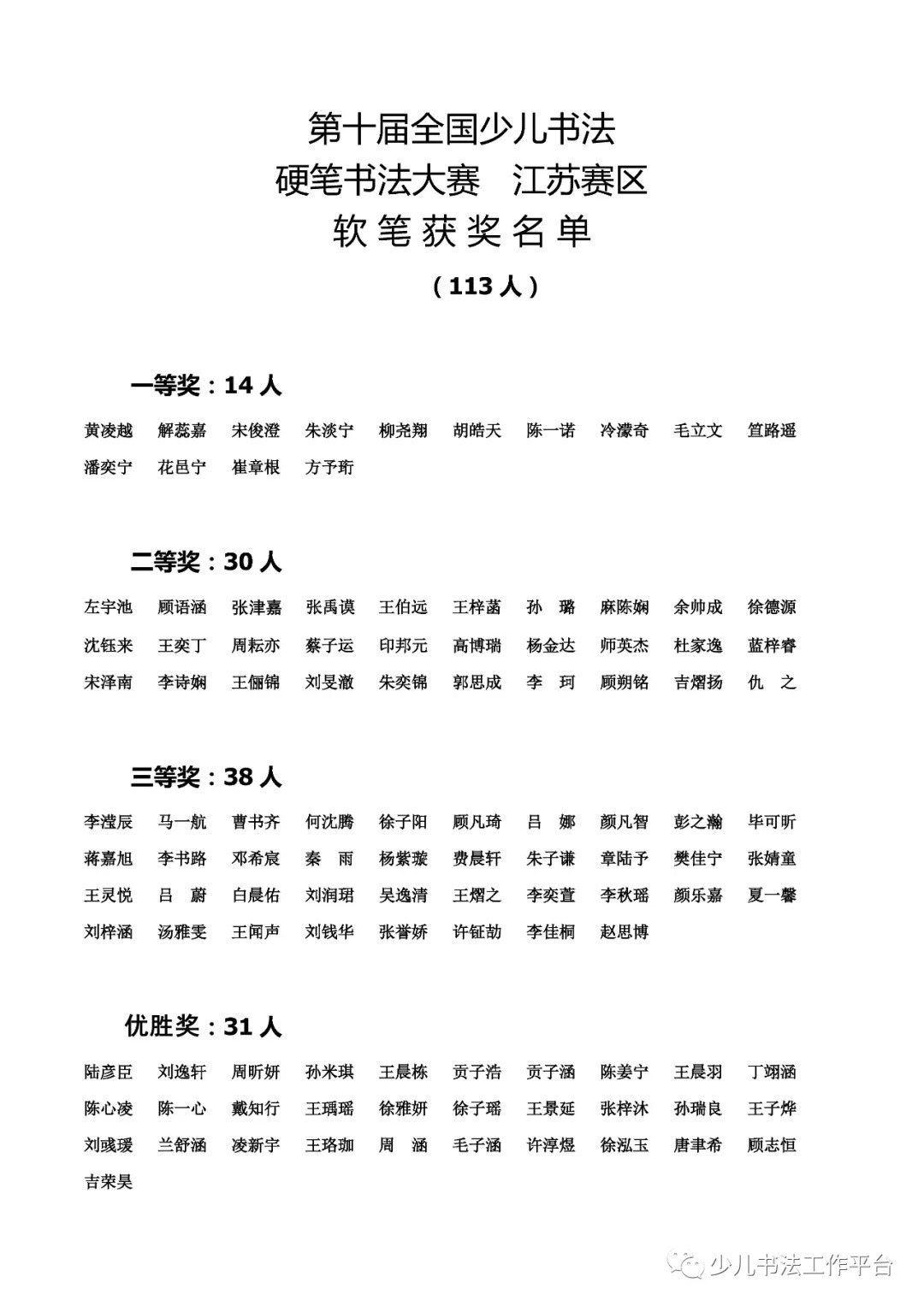 软笔获奖名单.jpg 图片