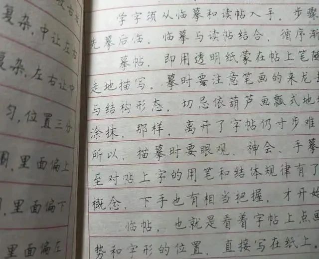 1988年出版的钢笔字帖定价只有1元，字迹刚劲有力，坚韧不拔