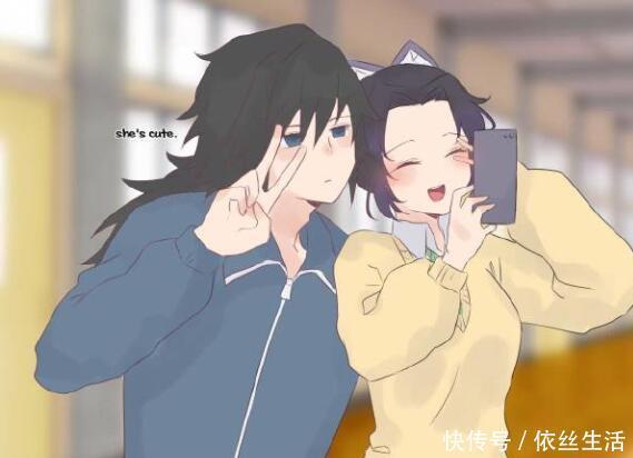 蝴蝶|鬼灭之刃:义勇与蝴蝶忍谈恋爱,跳楼、自拍展现直男一面