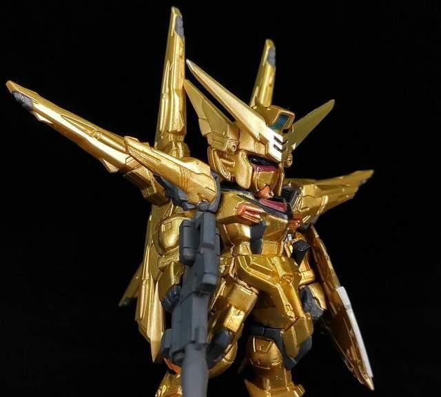 模玩|[模玩评测] 食玩FW 新GC 金色机体套装（GOLD EDITION）