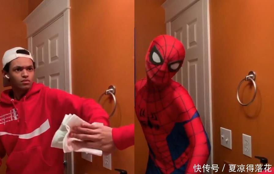 蜘蛛侠|最近擦镜子cos火了,萌妹秒变蕾姆,小哥哥还原蜘蛛侠