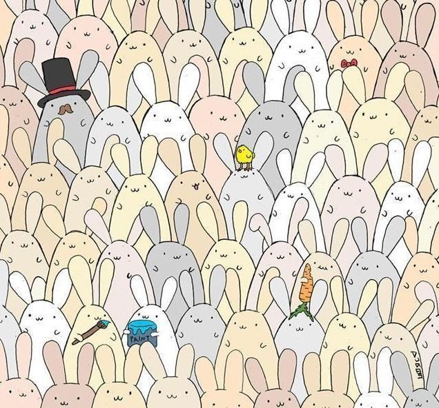 挑战|挑战你的视觉他画了一组插画,上万人参与,只有几个人发现不同