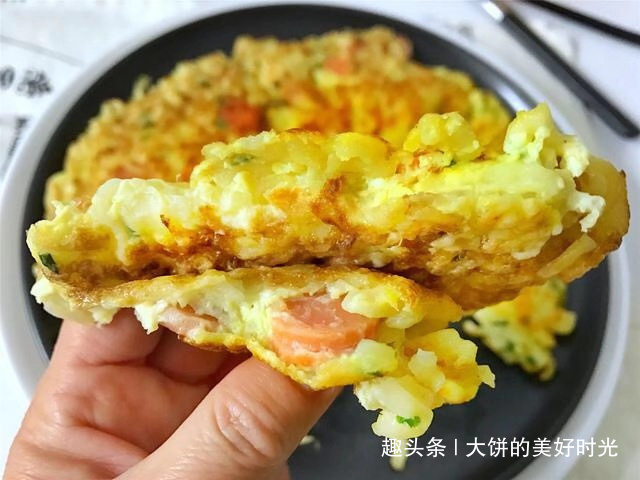 味美|冷天不想早起，教你5分钟做早餐饼，不用面粉，鲜香味美，真好吃