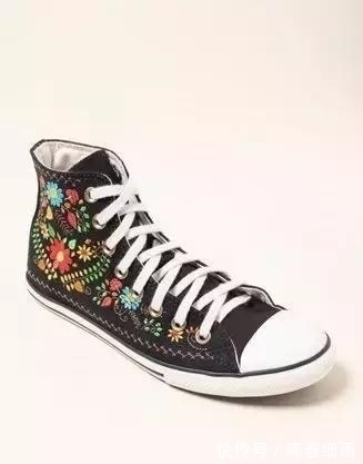 diy 小白鞋穿腻了?试下刺绣后的小白鞋,一样穿出“花”样!附教程