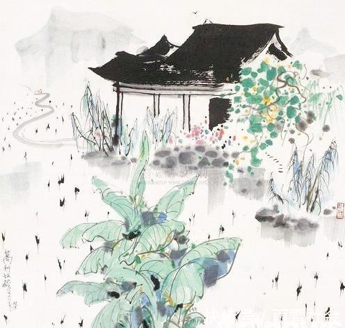江南园林#“中国画”吴冠中画的太好,中国画在他笔下活了起来