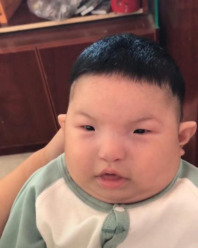 妈妈|妈妈吐槽宝宝长得像“胡巴”,晒出照片后,网友这是爸爸生的吧