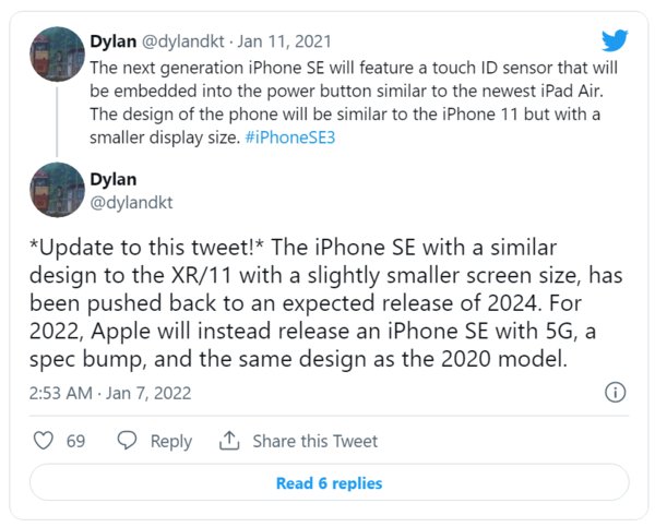 se|第三代iPhone SE再爆料：外观不变，A15处理器，2024年才会改成全面屏