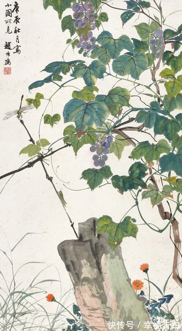 国画@似实非实|海派国画大家赵叔孺花鸟画