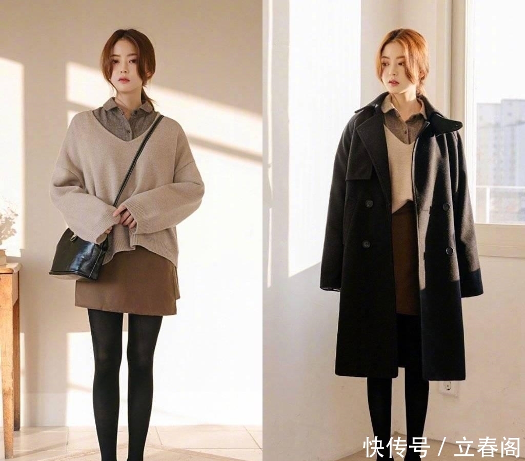 搭配是非常|轻熟风搭配,让这个冬天变得优雅起来吧!