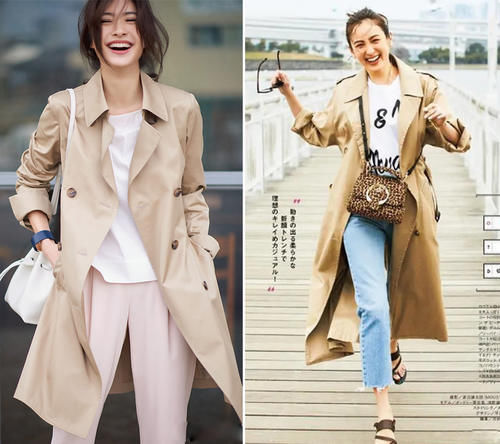 一件风衣如何穿出7种风格，学会些搭配技巧，一周穿搭不重样