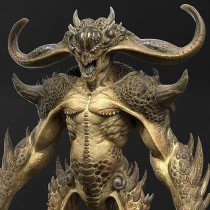 直线网公众号|大佬！Maya+ZBrush+Substance制作泰坦野兽全流程 ！