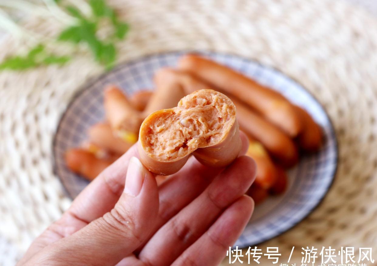 自制香肠并不难,只需1种调味料,一次就成功,孩子超爱吃