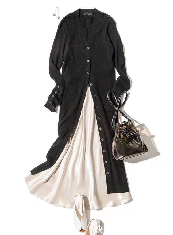 针织连衣裙 别找了,冬天最百搭的裙子还是“针织裙”,实穿气质不过时