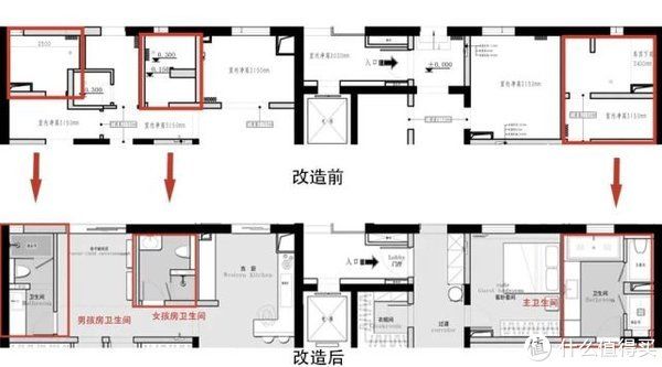 玄关|北京三环360㎡大平层，两房贯通+超大露台，一家四口住的简直太爽