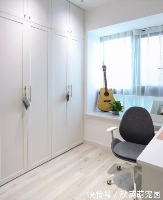 主卧室|她家83平米,一个玄关就圈粉无数,全屋设计漂亮又实用,太棒了