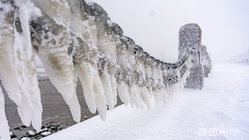 美哉！大雪与海边撞了个满怀|这就是烟台 | 汤淼