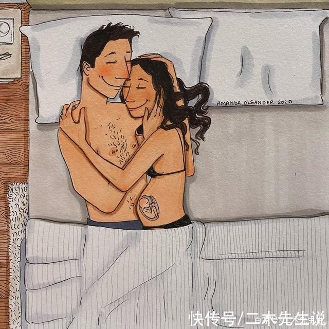 漫画师Amanda将自己和丈夫生活日常发到网上，百万网友关注