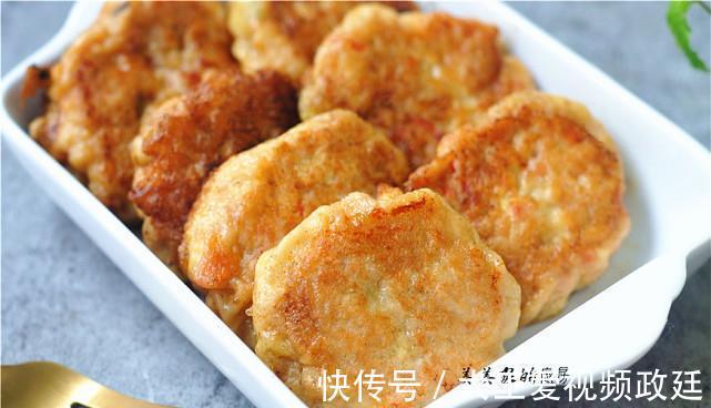 豆腐|三伏天,多给孩子做豆腐饼,薄皮脆嫩,香软好消化,比肉饼更香!