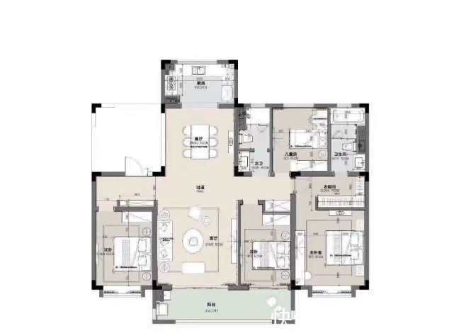 四居室|215平美式四居室,空气中都充满华美、绮丽、浪漫的气息