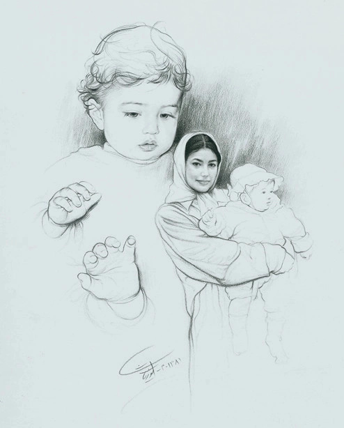 艺术家!伊朗艺术家莫提.Katouzian 素描作品欣赏