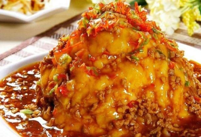 干净|家常菜肉末土豆泥成人和儿童最喜爱的美食之一