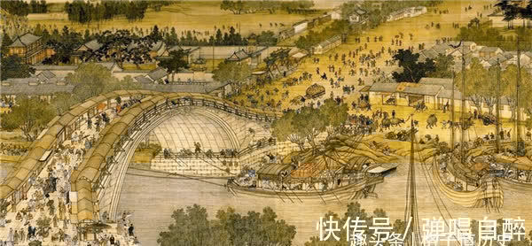 绘画&清明上河图放大100倍后,发现一尴尬场景:树下睡觉的小伙在干嘛?