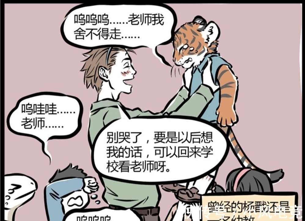 小老虎|非人哉:萌萌哒的小老虎回来探望杨戬,没想到现在这么壮