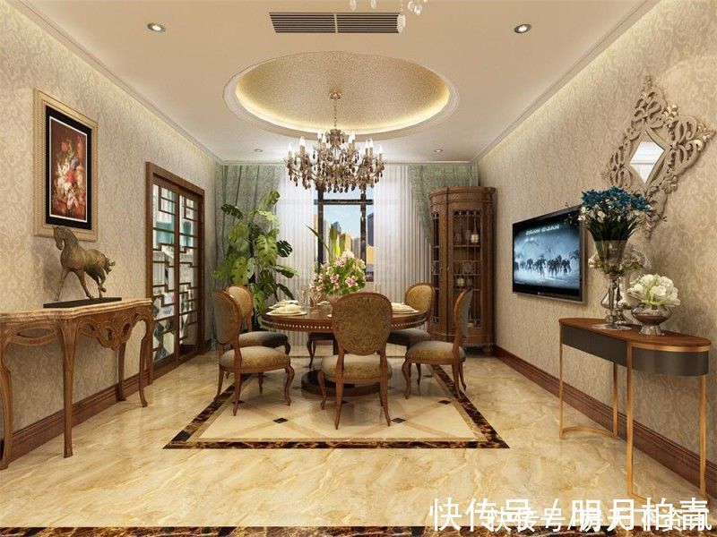 套城|180平米的三居室,运用美式的装修风格效果是怎样的?