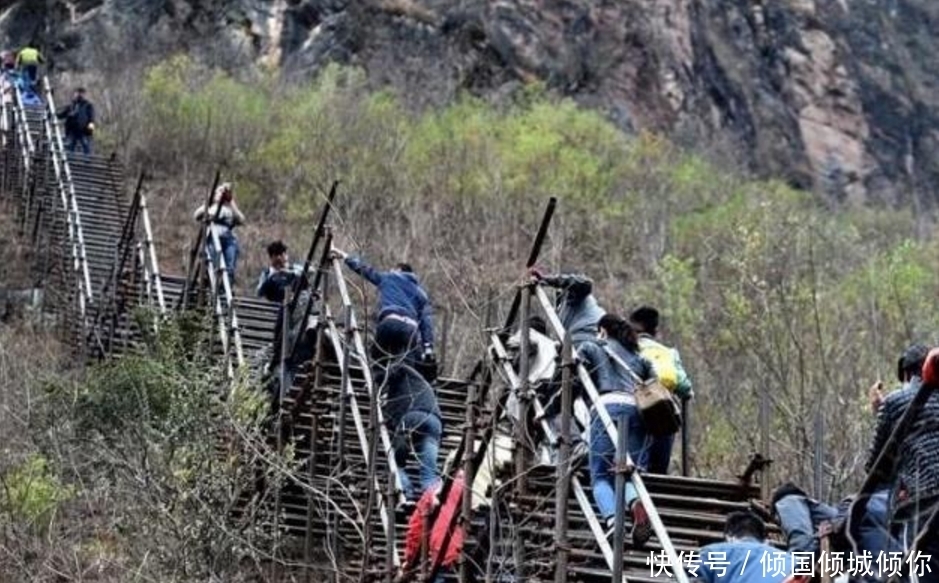 花了6亿打造的“悬崖村”，只是加了个铁梯子？网友：天价铁梯？