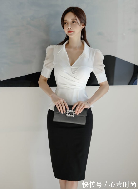 职业裙|女神孙允珠的时尚搭配:东欧气质婉约花凝优雅职业裙