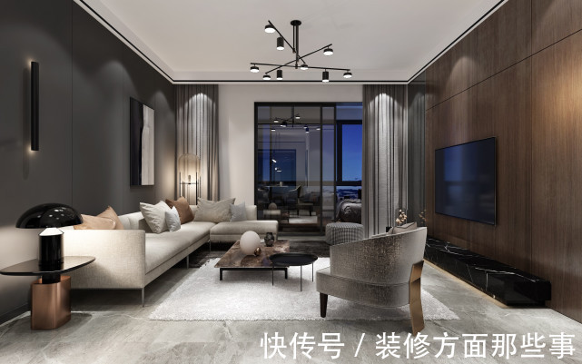 气韵|125平以素雅的灰色调为主，通过黑白色加持，低调沉静成为主流