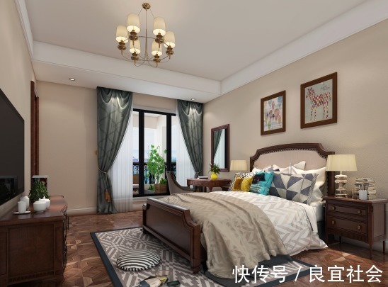 四居室|215平美式四居室,空气中都充满华美、绮丽、浪漫的气息