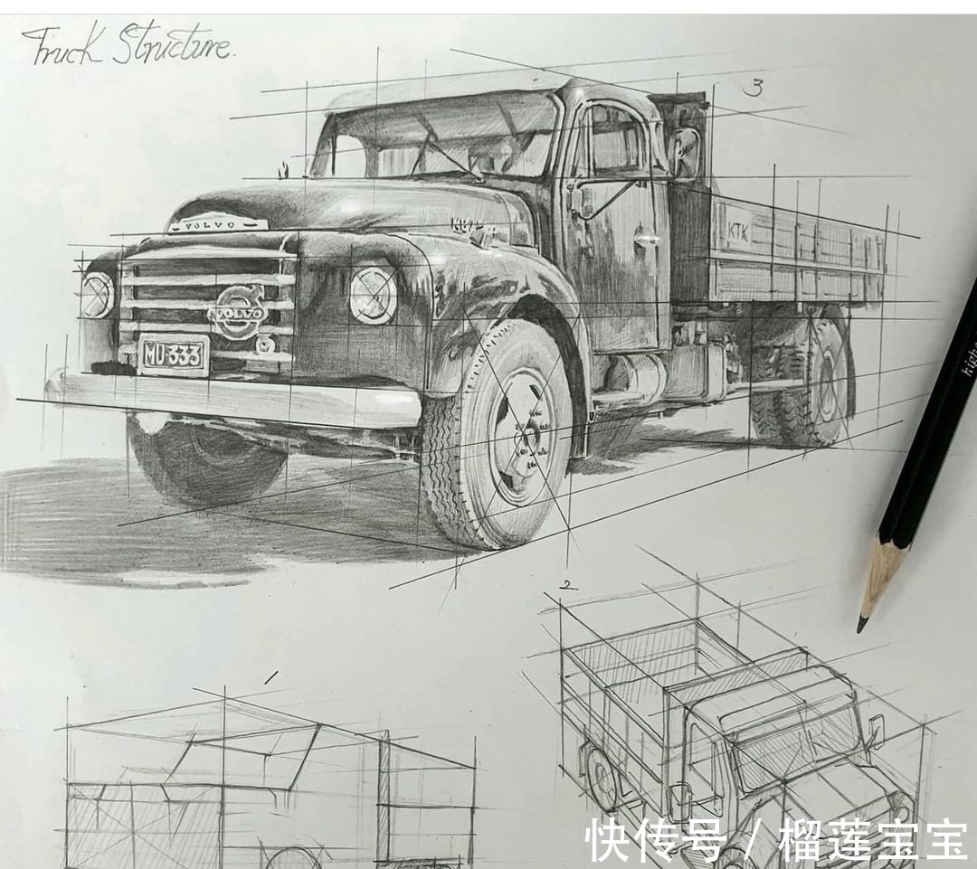 辅助线$为什么素描要这么画?0基础用辅助线,老师们直接画,涨知识了