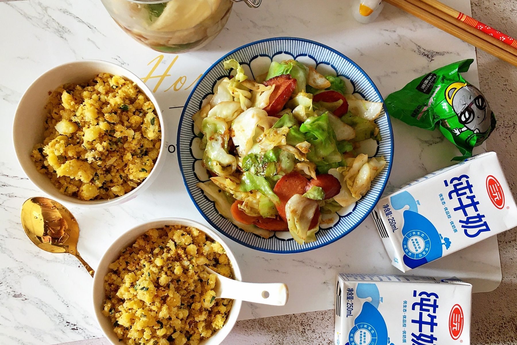 傀儡|夏天我家早餐这么吃，有肉有菜有主食，营养全面，全家爱吃