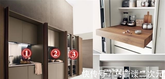 双厨|三分法布局厨房,知道的不多,藏柜里完全隐形,又可实现中西双厨