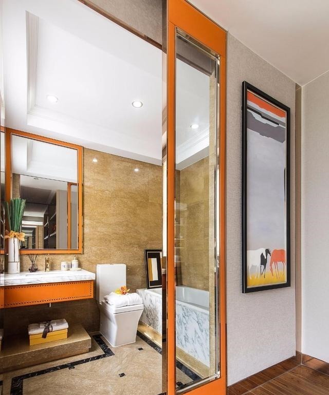 轻奢风|轻奢风格设计,120㎡装修效果明艳四方,越看越有格调!