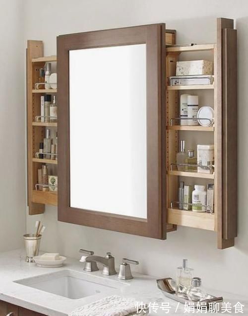 用品|现装修都流行做这种夹缝柜，我家卫生间做了，好看收纳量也变多了